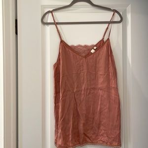 Anthropologie silk tank xl